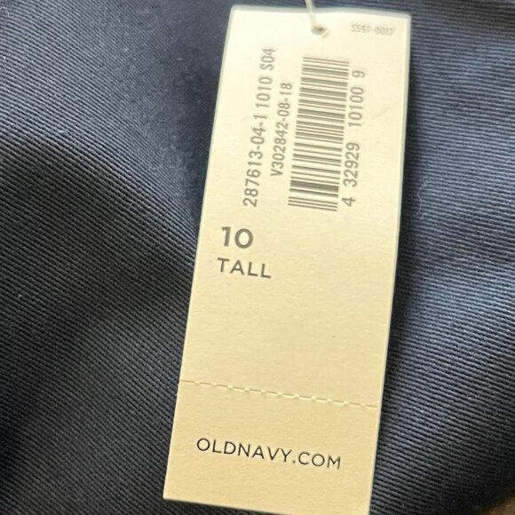 Old Navy Wow Pants Womens 10T Tall New In The Navy Casual High Rise - Picture 12 of 12